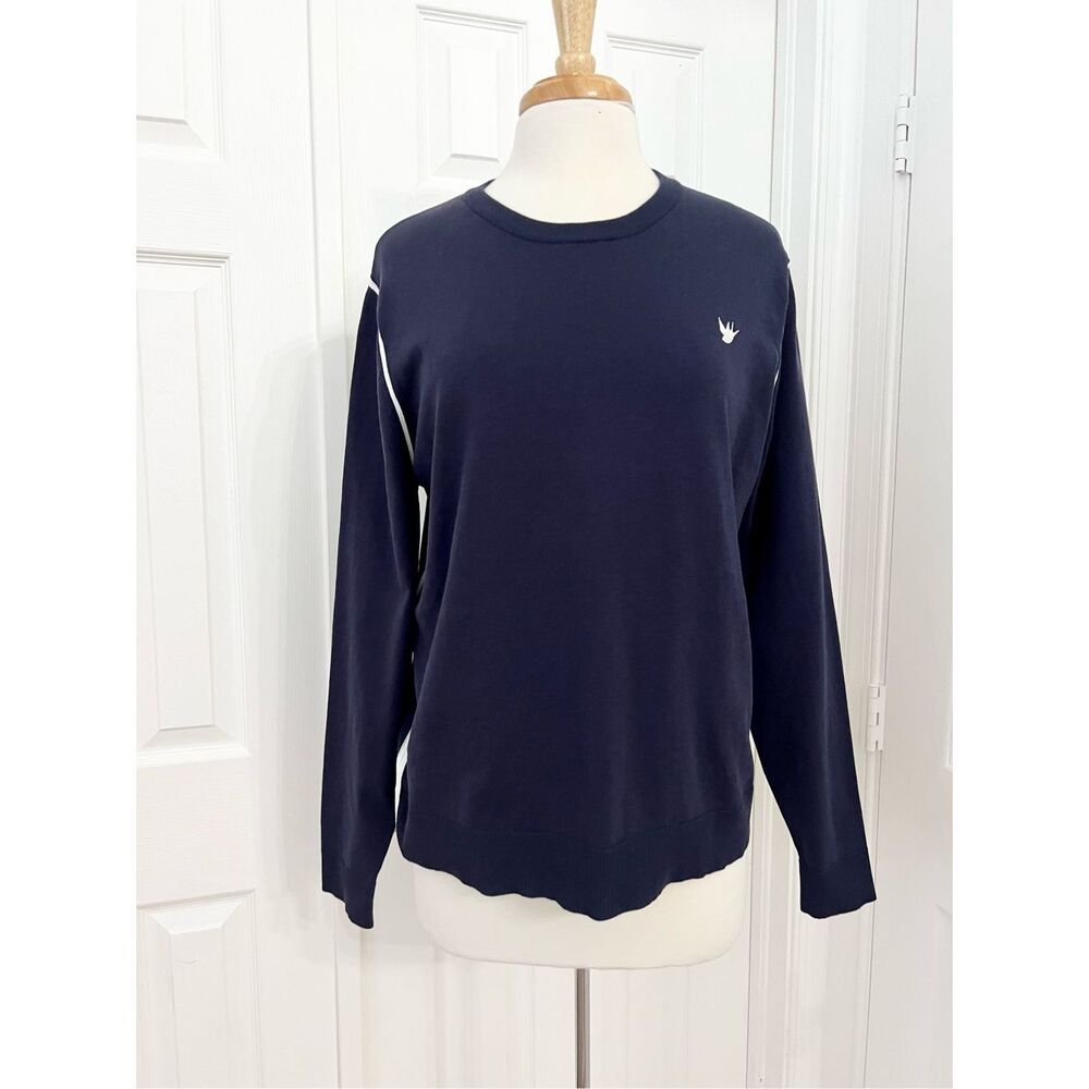 Tilley Loves Golf Womens Navy Classic Crewneck Sweater Large
